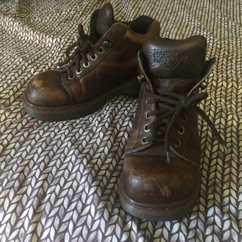 Vintage Doc Marten Brown leather Ankle Boots